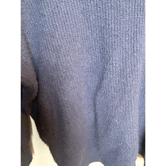 Lulus Oversized V Neck Sweater in Size Small Navy Closet Staple Basic - Picture 8 of 11